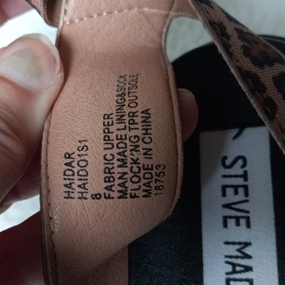 Steve Madden Haidar Block Platform Heels Sandals Size 8 Cheetah Print Y2K - Picture 6 of 9